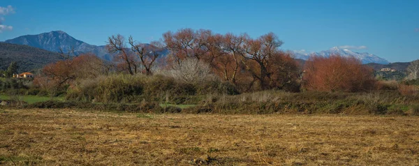 Autumn  landscape in inner Mani on Peloponnese, Greece