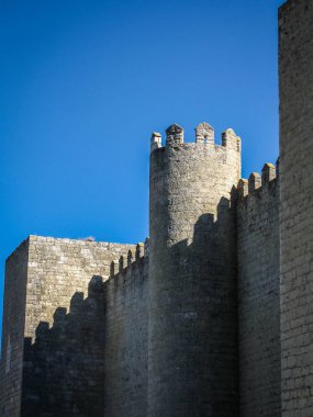 Castilla y L 'de Leon eyaletinde Montealegro 'da harap kale