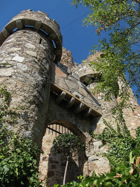Ruinerna av Coracera slott i San Martin de Valdeglesias, Avila, C — Stockfoto