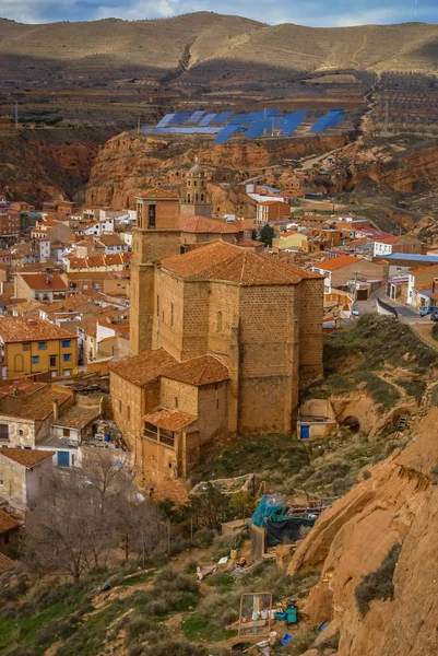 Resti del castello in rovina di Arnedo in provincia di Burgos, Castiglia — Foto Stock