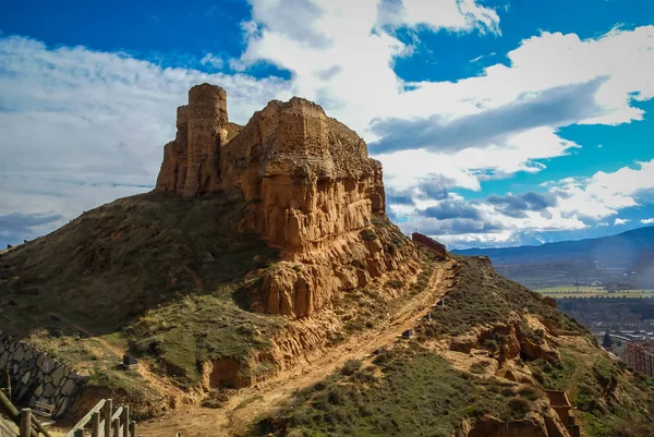 Restos del castillo en ruinas de Arnedo en la provincia de Burgos, Castil —  Fotos de Stock