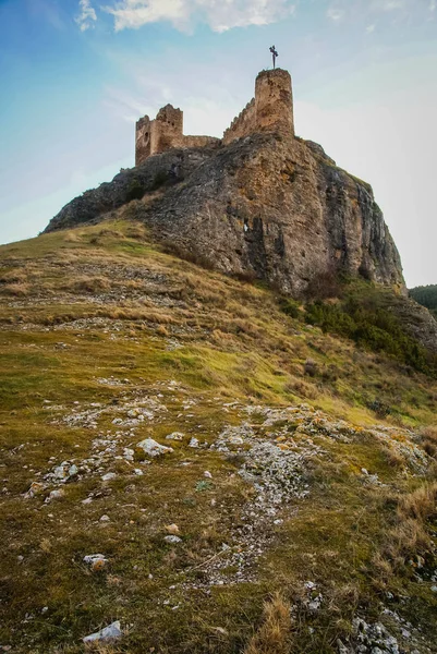 Castillo en ruinas en Clavijo en la provincia de Burgos en Castilla y Leo —  Fotos de Stock