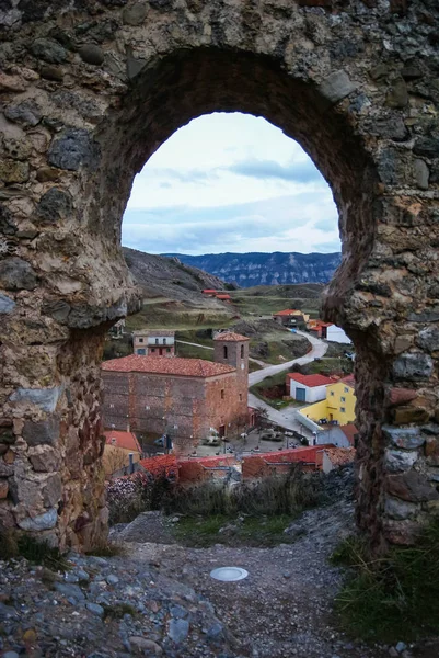 Förstört slott på Clavijo i provinsen Burgos i Castilla y Leo — Stockfoto