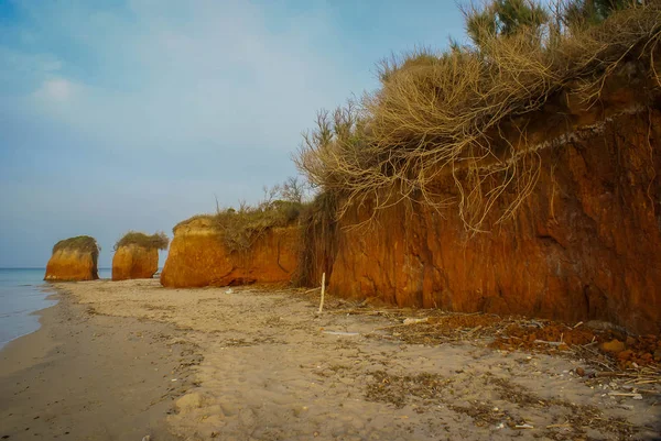 Deserted beach near Torre Guacheto in Puglia, Italy — Stock Photo, Image