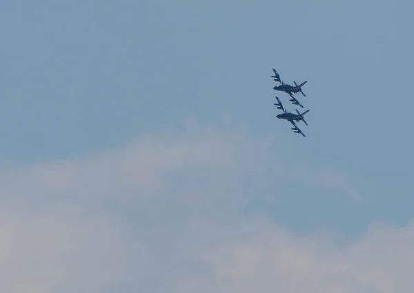 Roma Italia Junio 2020 Aviones Ataque Ligero Italianos Entrenamiento Grupo —  Fotos de Stock