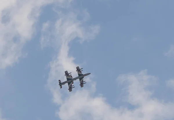 Rome Italië Juni 2020 Italiaans Luchtaanval Vliegtuig Van Een Acrobatische — Stockfoto