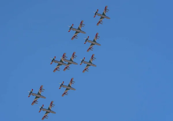 Рим Італія Червня 2020 Акробатична Група Тренувальних Літаків Легкої Атаки — стокове фото