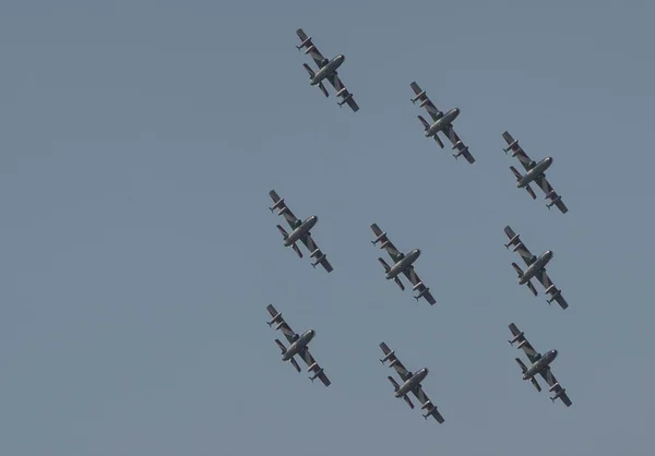 Rome Italië Juni 2020 Acrobatische Groep Van Italiaanse Lichte Aanval — Stockfoto