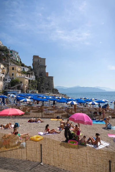 Cetara Talya Haziran 2020 Talya Akdeniz Amalfi Kıyısındaki Cetara Şehir — Stok fotoğraf