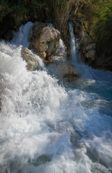 Acque Termali Naturali Con Sorgenti Termali Saturnia Toscana — Foto Stock