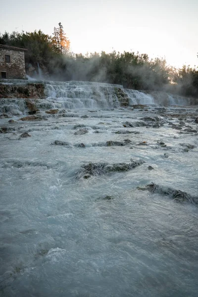 Talya Toskana Şelaleleri Sıcak Kaplıcaları Olan Satürn Doğal Kaplıcası — Stok fotoğraf