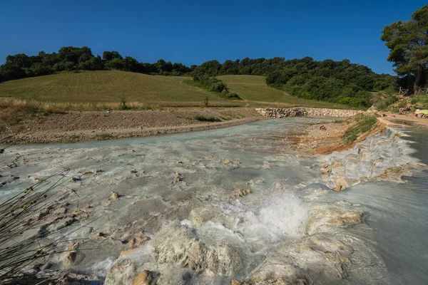 Natural Spa Water Hot Springs Thermal Baths Saturnia Tuscany Italy — Stock Photo, Image