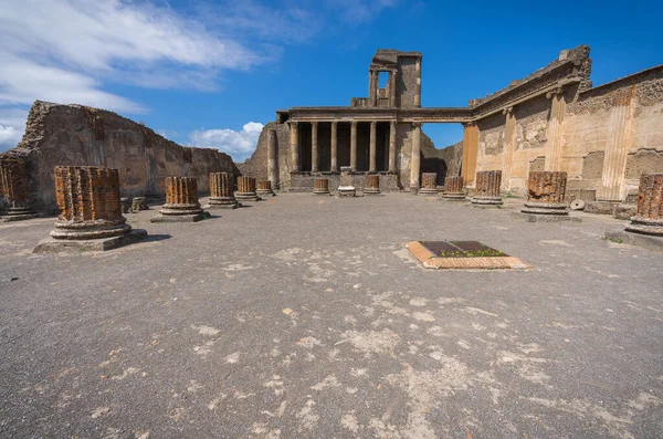 Rovine Dell Antica Città Pompei Distrutte Dal Vulcano Vesuvio Campania — Foto Stock