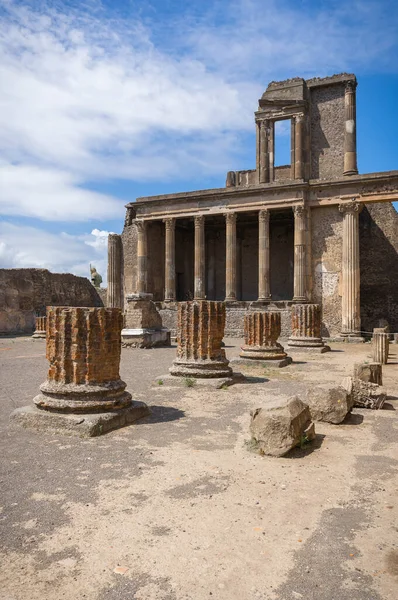 Rovine Dell Antica Città Pompei Distrutte Dal Vulcano Vesuvio Campania — Foto Stock