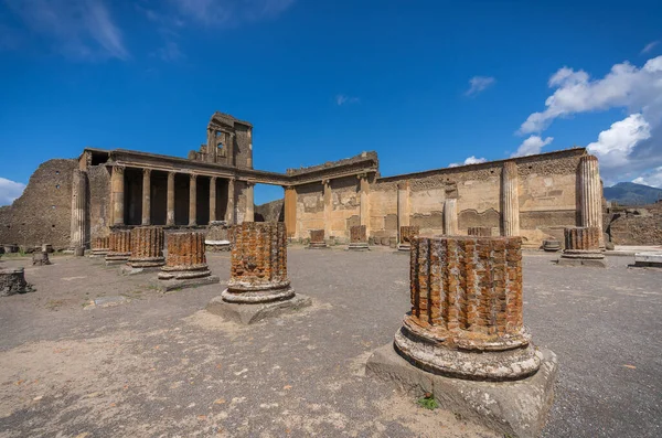 Rovine Dell Antica Città Pompei Distrutte Dal Vulcano Vesuvio Campania — Foto Stock