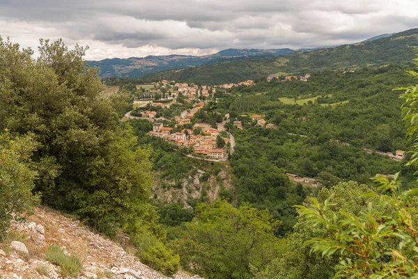 Vista Panorámica Montaña Lettopalena Abruzzo Italia — Foto de Stock