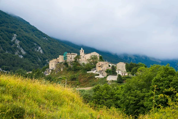 Mountain View Village Roccacaramanico Abruzzo Italy — Stock Photo, Image