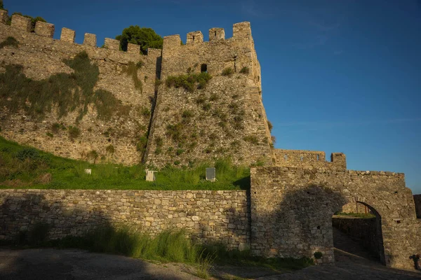 Obraz Ruin Średniowiecznego Zamku Nafpaktos Grecja — Zdjęcie stockowe