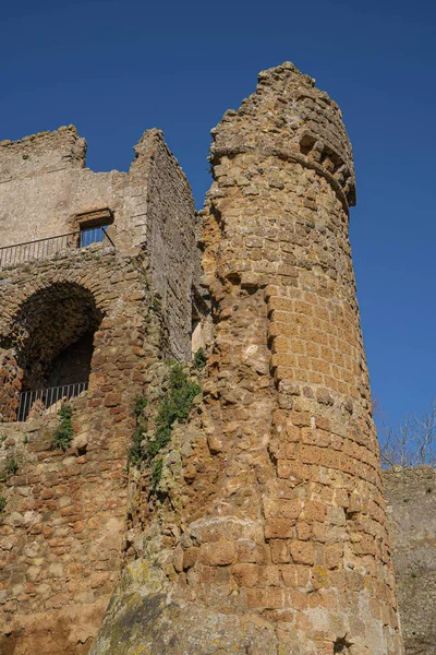 Lazio Talya Daki Monterano Daki Bir Kalenin Kalıntıları — Stok fotoğraf