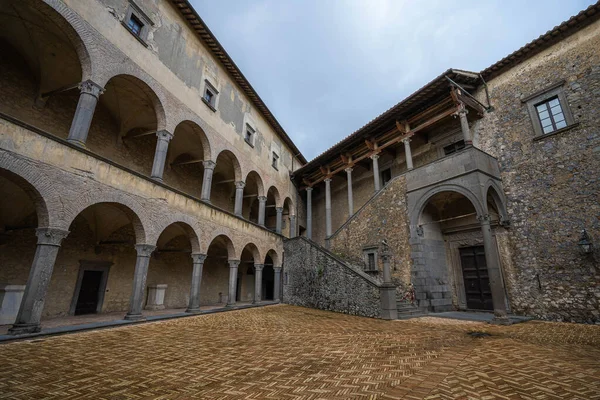 Θέα Στο Μεσαιωνικό Κάστρο Odescalchi Στην Πόλη Bracciano Lazio Στην — Φωτογραφία Αρχείου