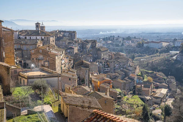 Naturskön Utsikt Över Caprarola Stad Lazio Italien — Stockfoto