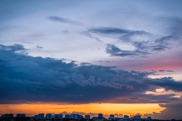 Cielo Con Nuvole Tramonto Roma Italia — Foto Stock