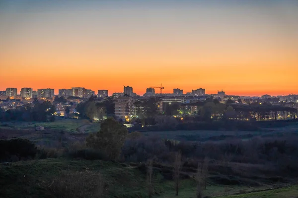 Cielo Con Nuvole Tramonto Roma Italia — Foto Stock