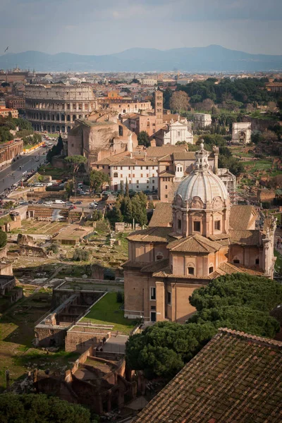 Vista Roma Desde Capitolio Italia — Foto de Stock