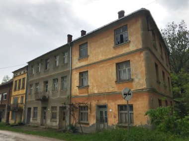 Old abandoned house in serbian village. Southeast of Serbia. clipart