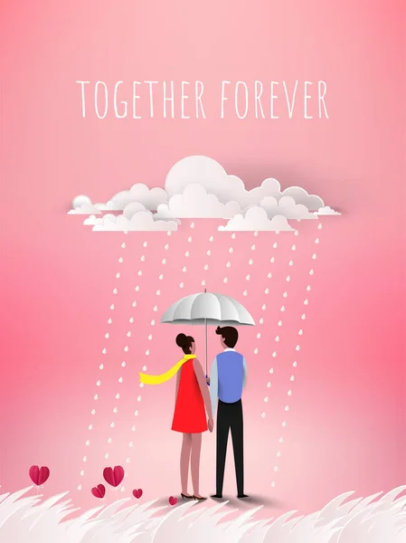 红色的心花粉红色的背景与甜蜜的情侣蜜月假期暑假浪漫 爱的概念 情人节快乐壁纸 矢量插图 — 图库矢量图片