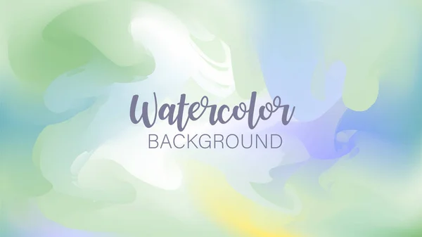 Pastel watercolor backdrop.  Fashion background. Watercolor brus — Stock Vector