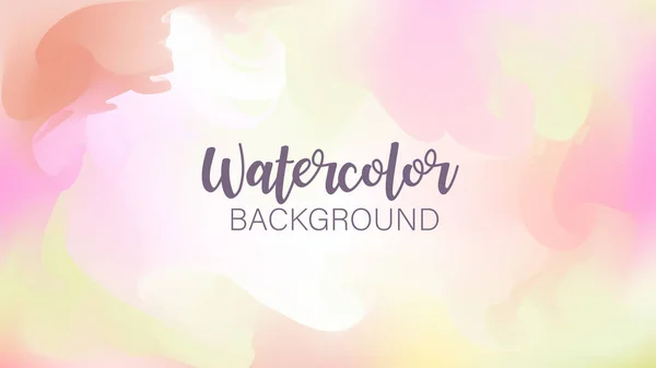 Pastel aquarel achtergrond. Mode-achtergrond. Aquarel Brus — Stockvector