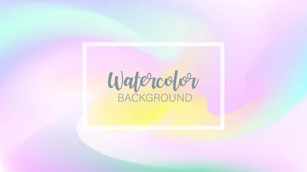 Pastel fundo aquarela. Fundo de moda. Brus aquarela — Vetor de Stock