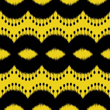 Ikat Dikişsiz desen tasarım kumaşlar için