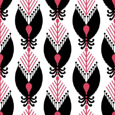 Ikat Dikişsiz desen tasarım kumaşlar için