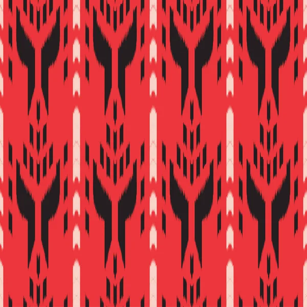 Ikat Sömlös mönsterdesign. Etniskt tyg. Bohemiskt mode — Stock vektor