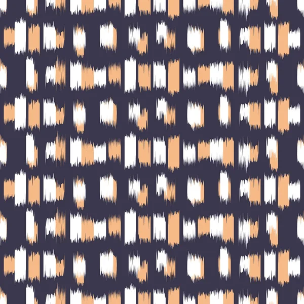 Ikat Senza Soluzione Continuità Pattern Design Tessuto Etnico Moda Boema — Vettoriale Stock