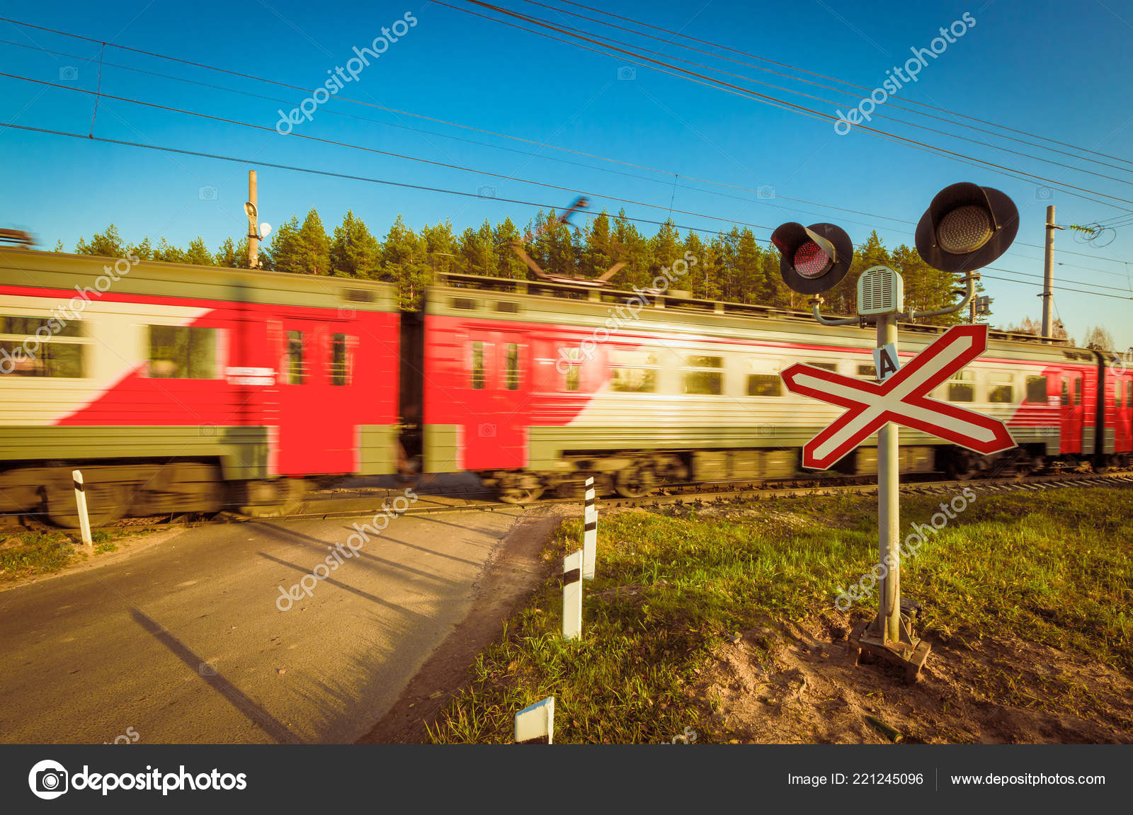 Unguarded Railway Crossing And Red Traffic Light With Led And Sound Speaker Box At The Railway In A Rural Landscape Without And Speed Train Stock Editorial Photo C Zazamaza Unguarded Railway Crossing And Red Traffic Light With Led And Sound Speaker Box At The Railway In A Rural Landscape Without And Speed Train Stock Editorial Photo C Zazamaza