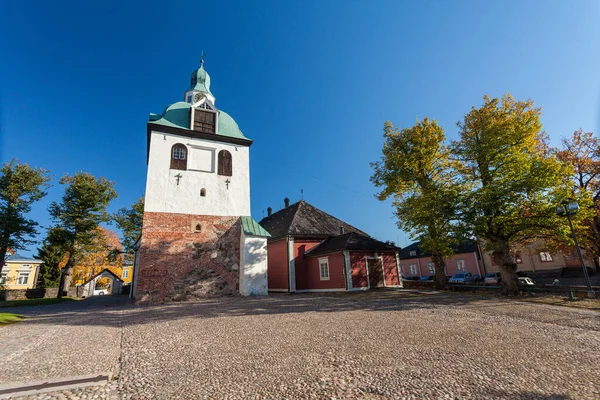 Finlândia Porvoo Outubro 2016 Pequena Igreja Catedral Porvoo Porvoon Tuomiokirkko — Fotografia de Stock