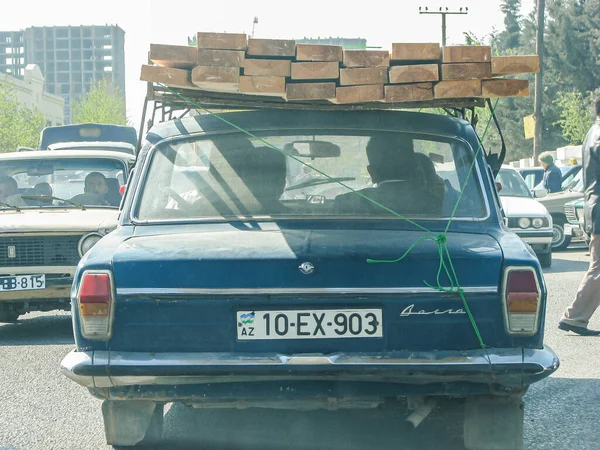 Aserbaidschan Baku Mai 2007 Sowjetische Oldtimer Limousine Volga Gaz Mit — Stockfoto