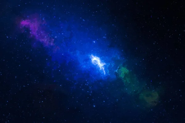 Campo Estelar Céu Estrelado Colorido Nebulosa Galáxias Espaço Fundo Conceito — Fotografia de Stock