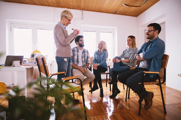 Happy Patients Special Group Therapy — Stock Photo, Image