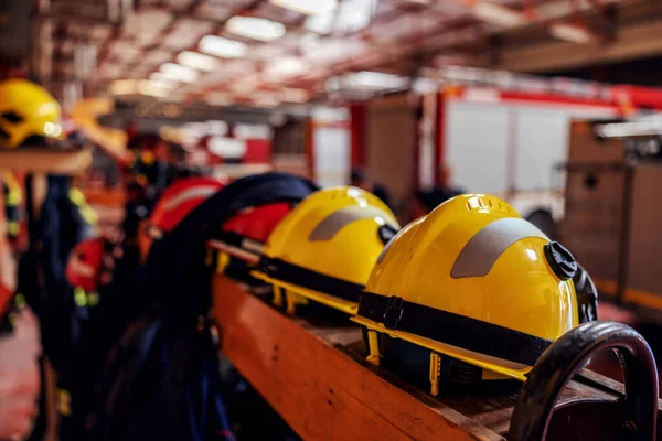 Picture Protective Suit Helmets Fire Brigade — Stock Photo, Image