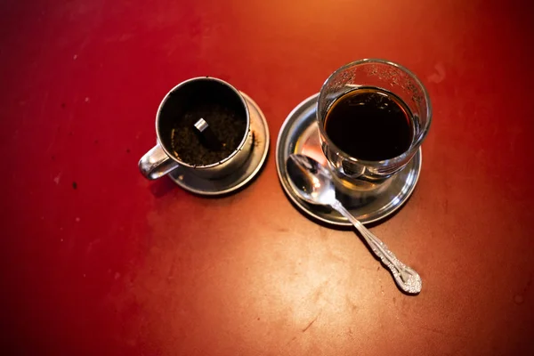 Vietnamese Black Coffee Drip Filter — Stock Photo, Image