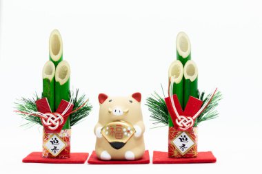 Japon yeni yıl yaban domuzu nesne