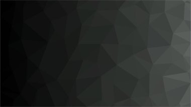 Siyah karanlık ışık Çokgen mozaik arka plan, düşük poli stil, vektör çizim, iş tasarım şablonları.