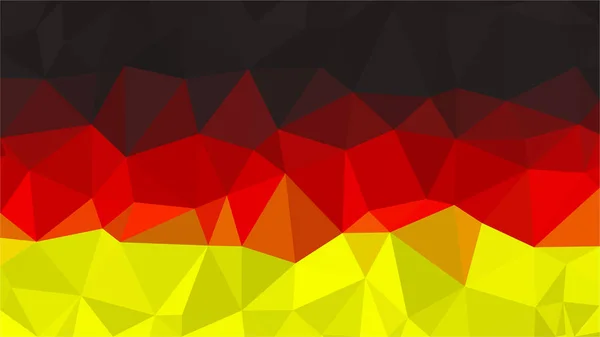 Многоугольный Треугольный Флаг Германии Национальные Флаги Низком Поли Дизайн Вашего — стоковый вектор