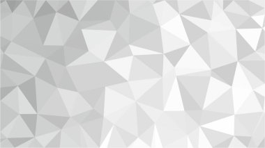 Beyaz Çokgen Mozaik Arkaplan, Düşük Çoklu Stil, Vektör Çizimi, İş Tasarım Şablonları. 