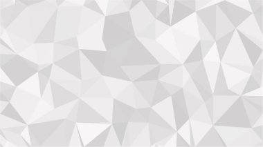 Beyaz Çokgen Mozaik Arkaplan, Düşük Çoklu Stil, Vektör Çizimi, İş Tasarım Şablonları. 