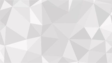 Beyaz Çokgen Mozaik Arkaplan, Düşük Çoklu Stil, Vektör Çizimi, İş Tasarım Şablonları. 